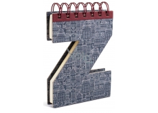 If Alphabooks Note Books Zápisník ve tvaru písmena Z 91 x 14 x 124 mm