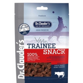 Dr. Clauders Trainee Hovězí sušené kostičky doplňkové krmivo 100% masa pro psy 80 g