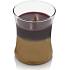 WoodWick Floral Nights Dark Poppy - Vlčí mák vonná svíčka s dřevěným knotem a víčkem sklo malá 85 g Limited 2019