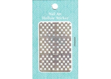 Nail Accessory Hollow Sticker šablonky na nehty multibarevné čtverečky 1 aršík 129