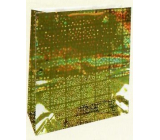 Nekupto Dárková papírová taška hologram standart 23 x 18 x 10 cm Zlatá THM