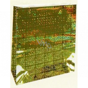 Nekupto Dárková papírová taška hologram standart 23 x 18 x 10 cm Zlatá THM