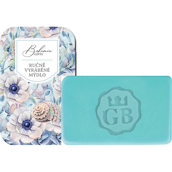 Bohemia Gifts Mrtvé moře ručně vyráběné toaletní mýdlo s glycerinem v plechové krabičce 80 g