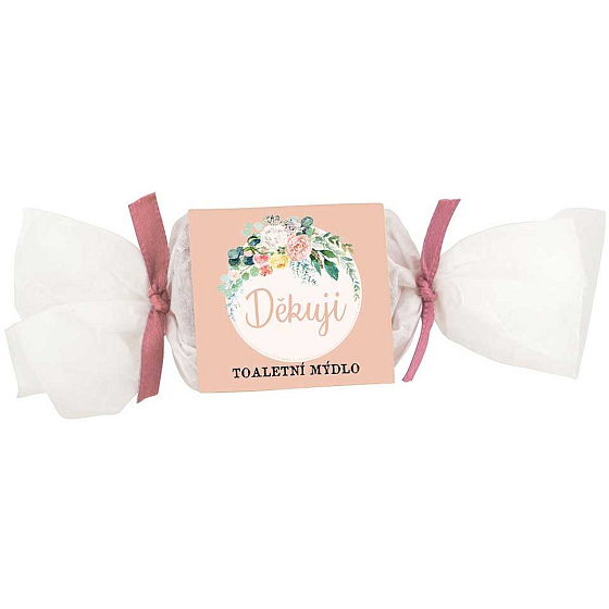 Bohemia Gifts Děkuji ručně vyráběné toaletní mýdlo s glycerinem bonbon 30 g
