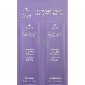 Alterna Caviar Anti-Aging Multiplying Volume kaviárový šampon a kondicionér pro trvalý objem vlasů 2 x 7 ml, duopack
