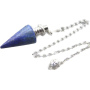 Lapis Lazuli kyvadlo přírodní kámen 3,5 cm + řetízek s kuličkou 18 cm, kámen harmonie