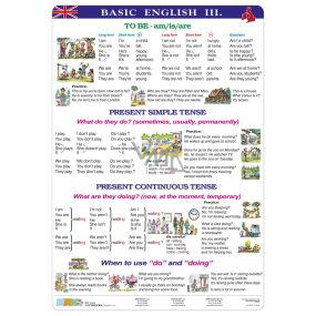 Ditipo Basic English III naučná tabule angličtiny A4 21,4 x 30 x 0,1 cm