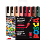 Posca Univerzální sada akrylátových popisovačů 1,8 - 2,5 mm Autumn mix zemitých tónů 8 kusů PC-5M