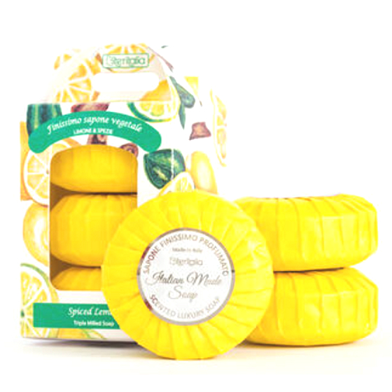 Iteritalia Spiced Lemon - Citron a koření italské toaletní mýdlo 3 x 100 g