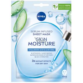 Nivea Skin Moisture hydratační textilní pleťová maska 1 kus