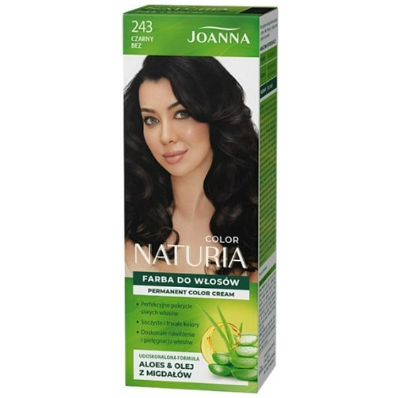 Joanna Naturia barva na vlasy s mléčnými proteiny 243 Černý lilek