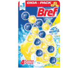 Bref Power Aktiv Lemon 4 WC blok pro hygienickou čistotu a svěžest 4 x 50 g