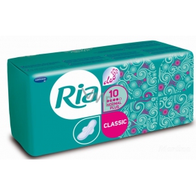 Ria Classic Normal Plus Deo hygienické vložky s křidélky a svěží vůní 10 kusů