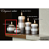 Lima Elegance White svíčka světle hnědá koule průměr 80 mm 1 kus