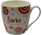 Nekupto Twister hrnek se jménem Šárka červený 0,4 litru