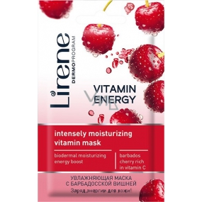 Lirene Vitamin Energy hydratační vitamínová pleťová maska 8 ml
