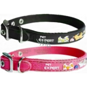 Pet Expert Premium Obojek pogumovaný podšitý zdobený 32 x 1,2 cm