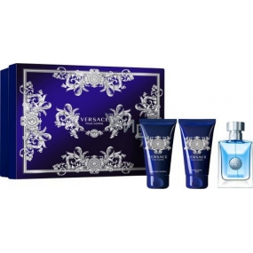 Versace pour Homme toaletní voda 50 ml + sprchový gel 50 ml + balzám po holení 50 ml, dárková sada