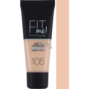 Maybelline Fit Me Matte & Poreless Foundation make-up 105 Natural Ivory 30 ml