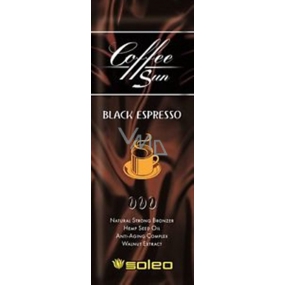 Soleo Coffee Sun Black Espresso Maximální přírodní krém na opalování 5ml - jednorázový krém do solária