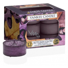 Yankee Candle Autumn Glow - Zářivý podzim vonná čajová svíčka 12 x 9,8 g