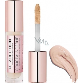 Makeup Revolution Conceal & Define Concealer tekutý korektor C7 3,4 ml