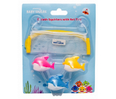 Pinkfong Baby Shark hračky na stříkání vody, koupelový set pro děti