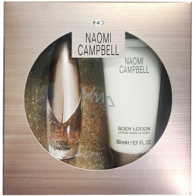 Naomi Campbell Naomi Campbell toaletní voda pro ženy 15 ml + tělové mléko 50 ml, dárková sada