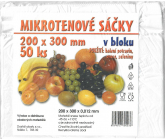Impro Sáček mikroténový v bloku 12my 200 x 300 mm 50 kusů