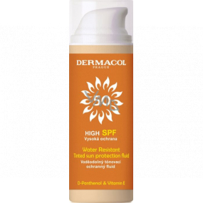 Dermacol Sun Water Resistent SPF50 voděodolný tónovací ochranný pleťový fluid 50 ml