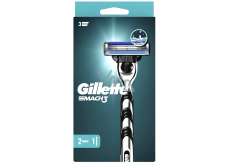 Gillette Mach3 holicí strojek + náhradní hlavice 2 kusy pro muže