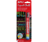 Apli Liquid Chalk Křídový popisovač kulatý hrot červený 5,5 mm