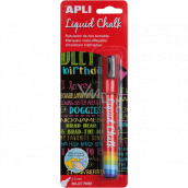 Apli Liquid Chalk Křídový popisovač kulatý hrot červený 5,5 mm