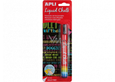 Apli Liquid Chalk Křídový popisovač kulatý hrot červený 5,5 mm