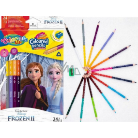 Colorino Pastelky trojhranné Disney Frozen oboustranné 24 barev