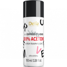 Delia Cosmetics 100% Aceton Ultra Strong acetonový odlakovač na nehty 100 ml