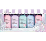 Baylis & Harding Beauticology Unicorn mycí gel 100 ml + sprchový krém 100 ml + sprchový gel 100 ml + tělové mléko 100 ml + krém na ruce 100 ml, kosmetická sada pro děti