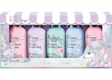 Baylis & Harding Beauticology Unicorn mycí gel 100 ml + sprchový krém 100 ml + sprchový gel 100 ml + tělové mléko 100 ml + krém na ruce 100 ml, kosmetická sada pro děti