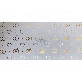 Albi Přání do obálky - obálka na peníze, Svatební prstýnky 9 x 19 cm