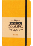 Albi Dárkový journal blok střední žlutý Pro skvělou kamarádku 11 x 17 cm