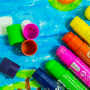 Apli Color Sticks temperové barvy suché mix barev 12 x 10 g, sada