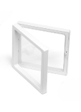 Rámeček 3D univerzální plastový s fólií, bílý 11 x 11 cm