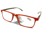 Berkeley Čtecí dioptrické brýle +3,0 plast červené, černé kárované postranice 1 kus MC2250