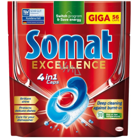 Somat Excellence 4v1 Giga tablety do myčky nádobí 56 kusů