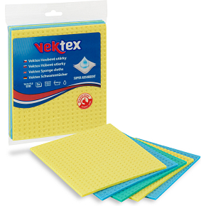 Vektex houbová utěrka 15,5 x 17,5 cm 5 kusů
