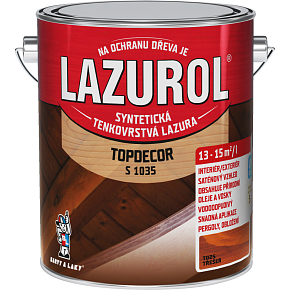 Lazurol Topdecor S1035 tenkovrstvá lazura na dřevo T025 třešeň, 2,5 l