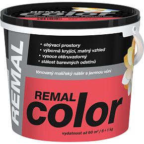 REMAL Color malířská barva na zeď 890 jahoda, 5 + 1 kg