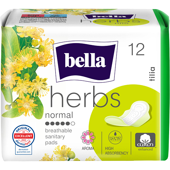 Bella Herbs Tilia Deo Fresh dámské vložky, 12 ks