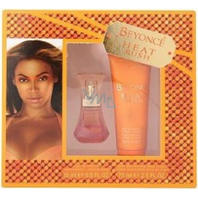 Beyoncé Heat Rush toaletní voda 15 ml + sprchový gel 75 ml, dárková sada