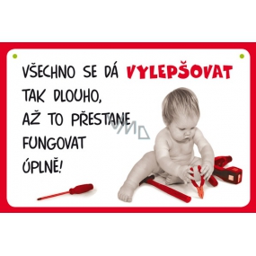 Nekupto Humor po Česku humorná cedulka 15 x 10 cm 1 kus